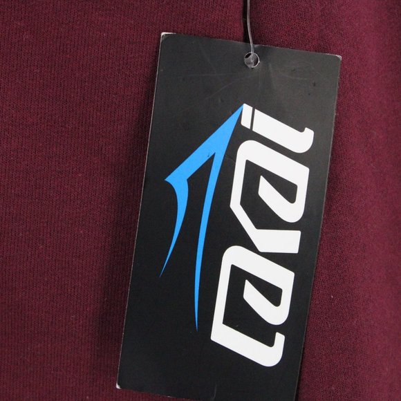 Lakai Sweater Mens Red Pullover Quarter Zip Long Sleeve Cotton Size Medium M NWT - Picture 5 of 10